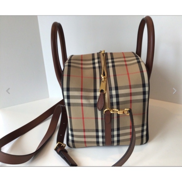 BURBERRY LONDON VINTAGE CHECK CUBED SHOULDERBAG - Picture 3 of 11